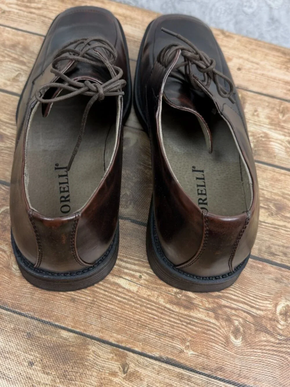 Borelli Men’s Brown Leather Dress Shoes Size 11 Title: Borelli Men’s Brown